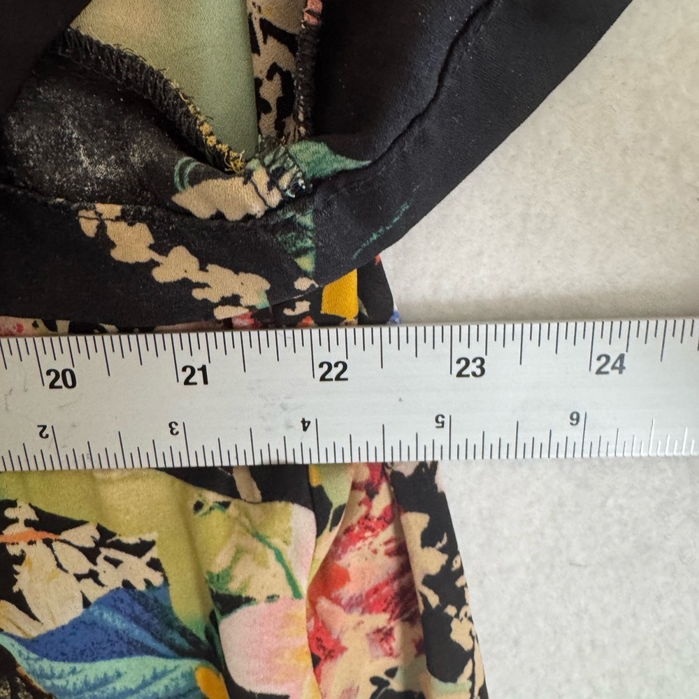 Spense Woman‎ Black Floral Print Blouse Women’s Plus Size 1X - Picture 4 of 5